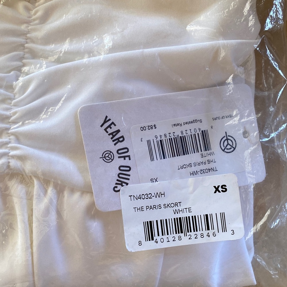 Year of Ours Classic White Kids Skort